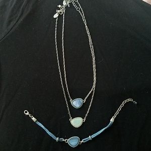 Lia Sophia Ocean Splash Necklace and Bracelet Set
